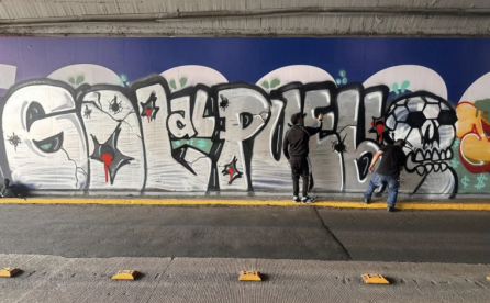 Pintas de diversos colectivos, convocados Ocupa Graffica en la CDMX.